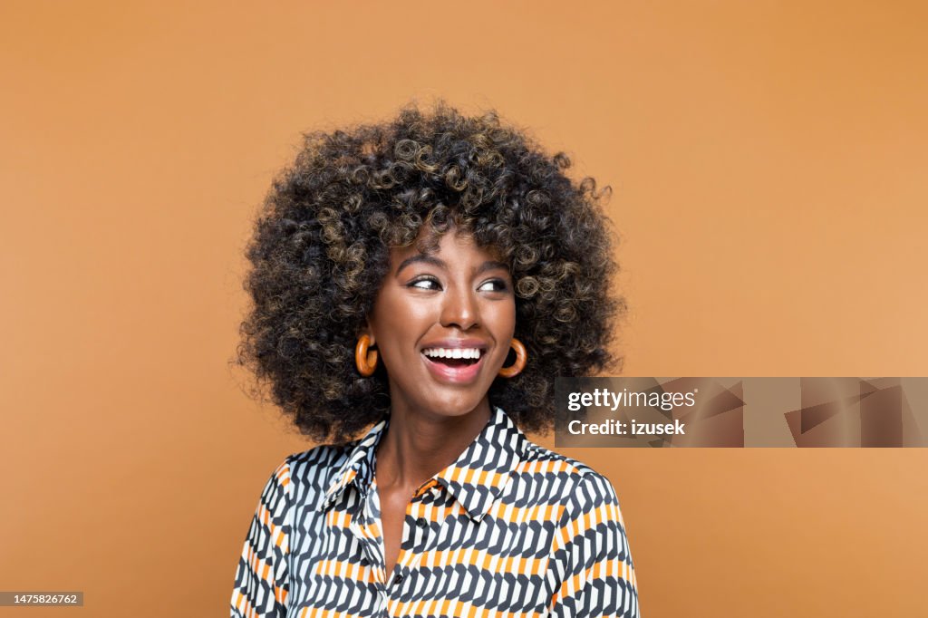 Portrait of surpirsed beautiful woman