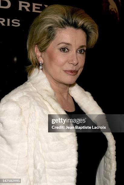 Catherine Deneuve during 13th Jules Verne Film Festival - "Man to Man" Premiere at Grand Rex Theatre in Paris, France.