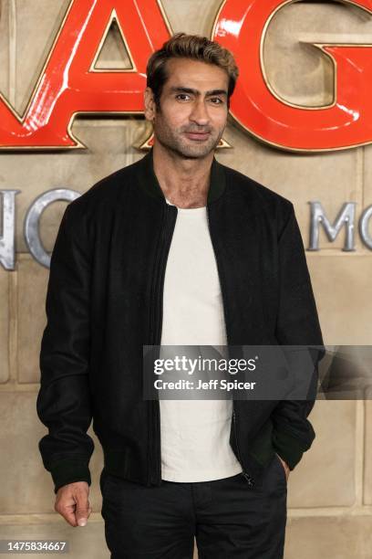 Kumail Nanjiani attends the "Dungeons & Dragons: Honour Among Thieves" UK Premiere at Cineworld Leicester Square on March 23, 2023 in London, England.