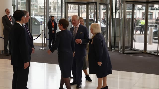 GBR: King Charles officially opens the European Bank for Reconstruction and Development London HQ in Canary Wharf