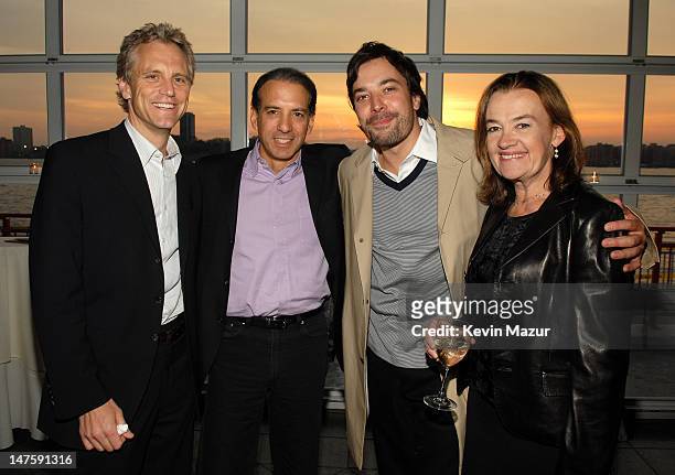 John Sykes, Van Toffler, President MTV Network Music Group, Jimmy Fallon and Judy McGrath, Chairman and CEO of MTV Networks