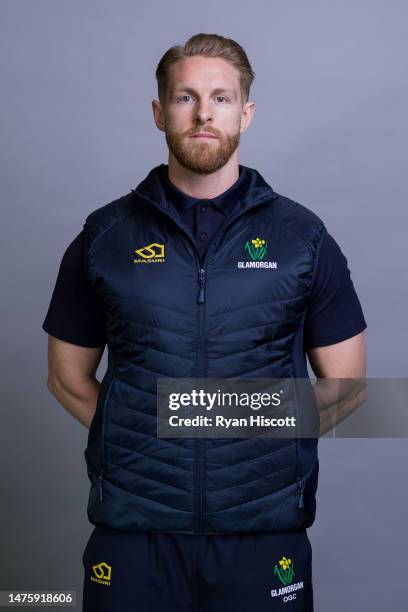 Oisin Geary-Cuddy, Lead Strength and Conditioning Coach of Glamorgan CCC, poses for a portrait during the Glamorgan CCC Photocall at Sophia Gardens...