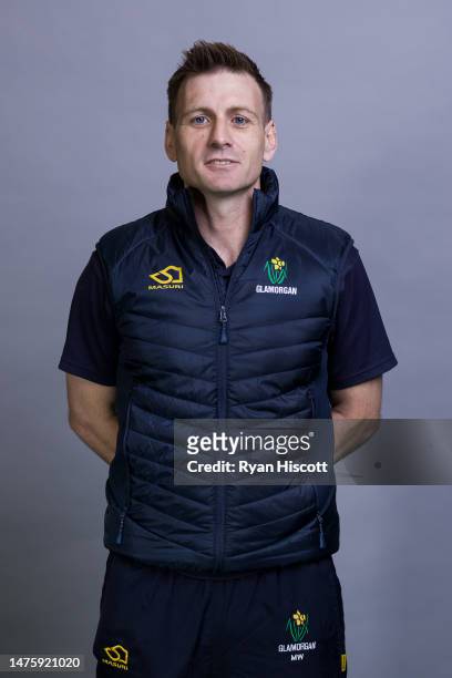 Mark Wallace, Director of Cricket of Glamorgan CCC, poses for a portrait during the Glamorgan CCC Photocall at Sophia Gardens on March 23, 2023 in...