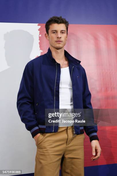 Shawn Mendes attends the Tommy X Shawn "Classics Reborn" In-Store Event on March 24, 2023 in Milan, Italy.