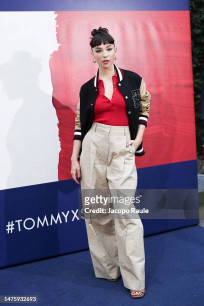 Matilda De Angelis attends the Tommy X Shawn "Classics Reborn" In-Store Event on March 24, 2023 in Milan, Italy.