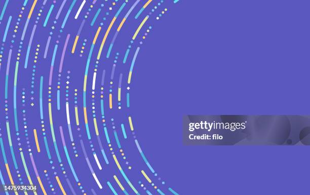 modern circle line circling frame design - proton stock illustrations