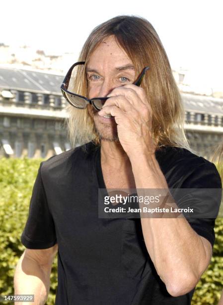 Iggy Pop during Iggy Pop Receiving the "Arts and Letters Medal" - Photocall - Paris at Ministry of Culture in Paris, France.