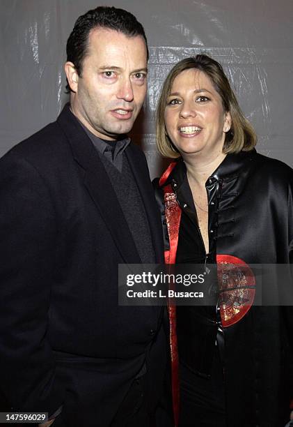 Colin Callender and Robin Bronk during 2003 Park City - Ray-Ban Visonary Award for Colin Callender of HBO Original Films in Park City, UT, United...