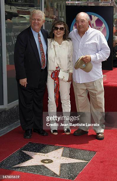 Johnny Whitaker, Victoria Keith and Joe Santos attend the ceremony in honor of Brian Keith receiving a star on the Hollywood Walk of Fame on June 28,...