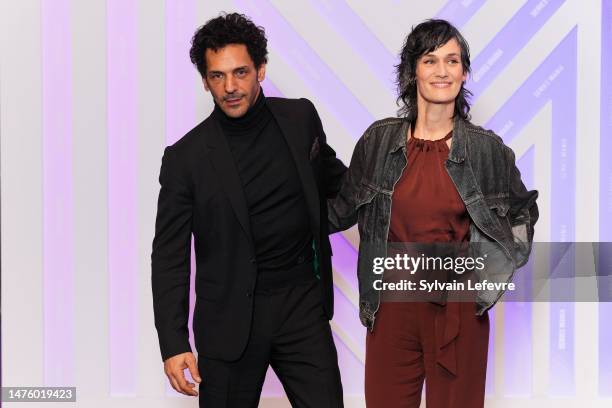 Tomer Sisley and Clotilde Hesme attends the closing ceremony during the Series Mania Festival 2023 on March 24, 2023 in Lille, France.