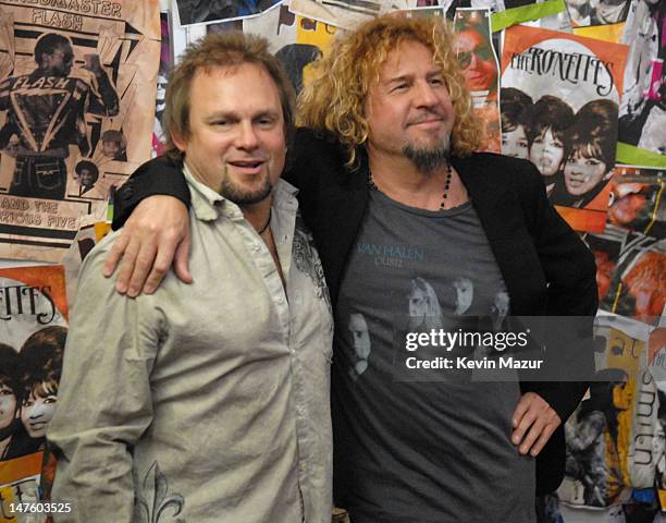Michael Anthony and Sammy Hagar of Van Halen, inductees *EXCLUSIVE*