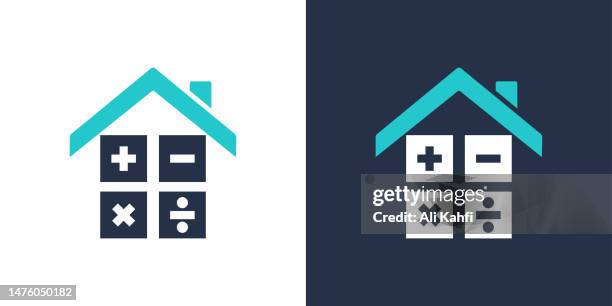 mortgage icon. solid icon vector illustration. for website design, logo, app, template, ui, etc. - ali price stock illustrations