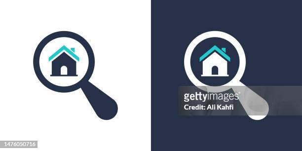 home search icon. solid icon vector illustration. for website design, logo, app, template, ui, etc. - private property stock illustrations