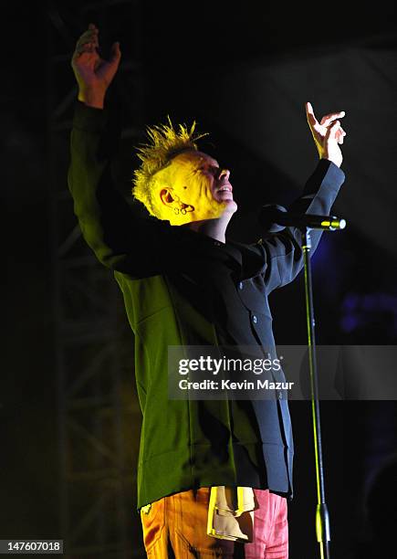 John Lydon of Public Image Limited performs during Day 1 of the Coachella Valley Music & Arts Festival 2010 held at the Empire Polo Club on April 16,...