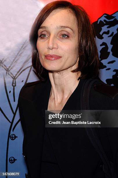 Kristin Scott Thomas during "Petites Coupures" Press Screening - Paris at Max Linder - Grands Boulevards in Paris, France.