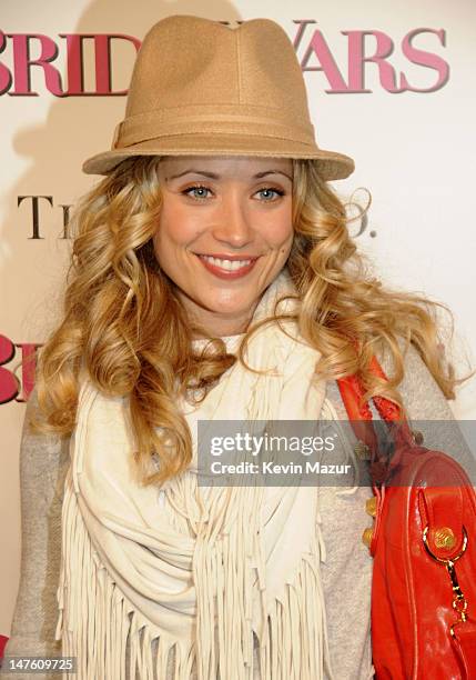 Marcy Rylan attends the premiere of "Bride Wars" at the AMC Loews Lincoln Square on January 5, 2009 in New York City.