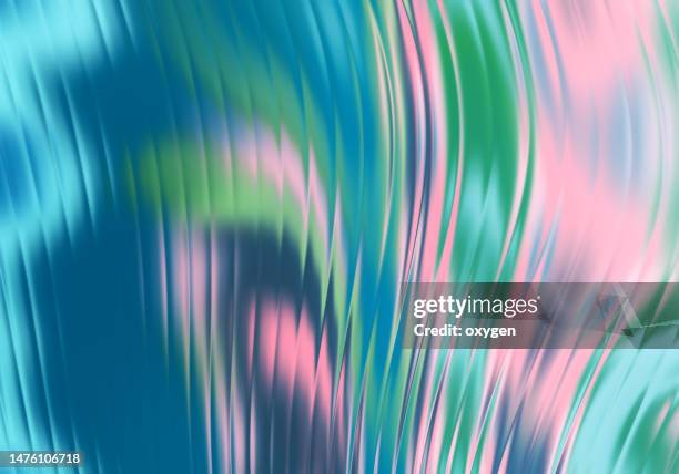 abstract transparent blue pink swirl wave glass background - water twist stock pictures, royalty-free photos & images