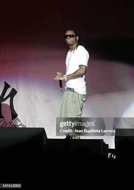 Lil Wayne during Chris Brown, Juelz Santana, Ne-Yo, Lil Wayne and Dem Franchize Boyz in Concert in Miami - September 8, 2006 at American Airlines...