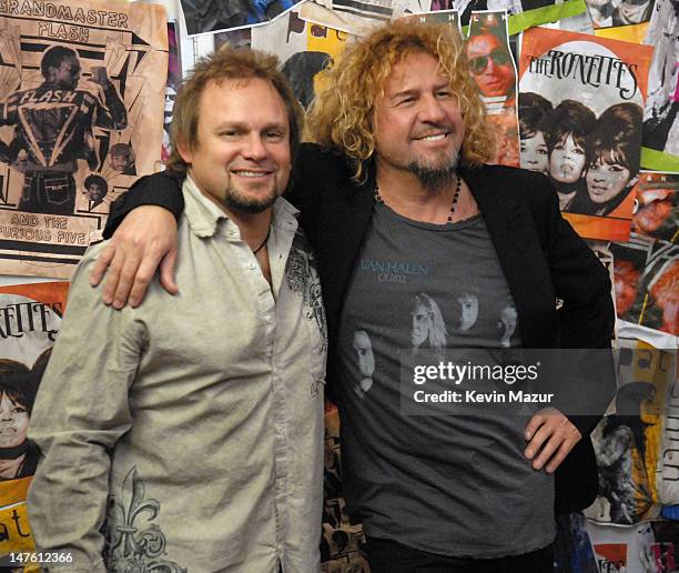 Michael Anthony and Sammy Hagar of Van Halen, inductees *EXCLUSIVE*