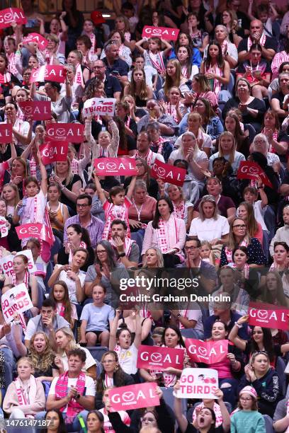 Super Netball Rd 2 Swifts V Thunderbirds Photos and Premium High Res ...