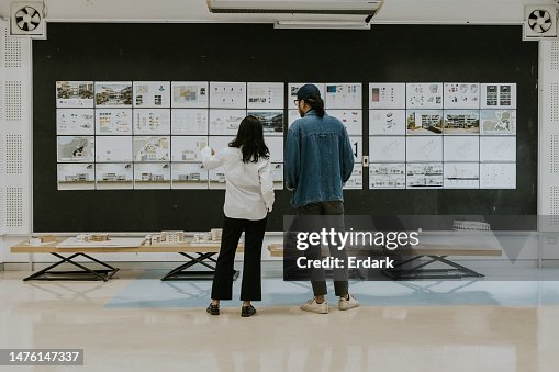 Asian architects partner, consult and discuss about exhibition of architecture student's thesis work for sustainable design subject Asian architects partner, consult and discuss about exhibition of architecture student's thesis work for sustainable design subject