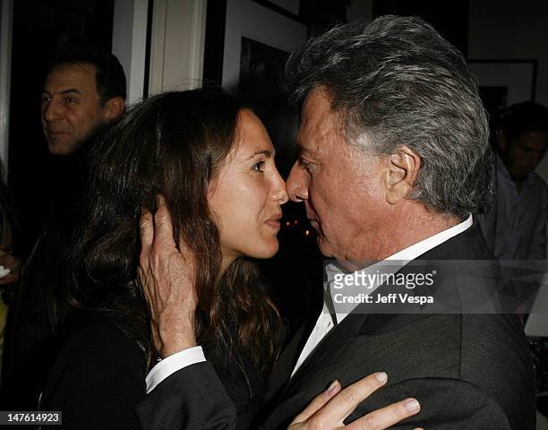 Jodi Gottlieb and Dustin Hoffman during Lisa Hoffman Launches her Night and Day 24 Hour Skincare Line - Inside at APOTHIA at Fred Segal in West...