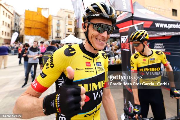 Robert Gesink from Netherlands of Jumbo Visma Team getting, during stage 5 Tortosa - Lo Port of 102nd Volta Ciclista a Catalunya 2023, on March 24,...