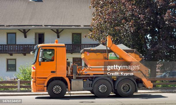 skip truck or freight transportation - dumper bildbanksfoton och bilder
