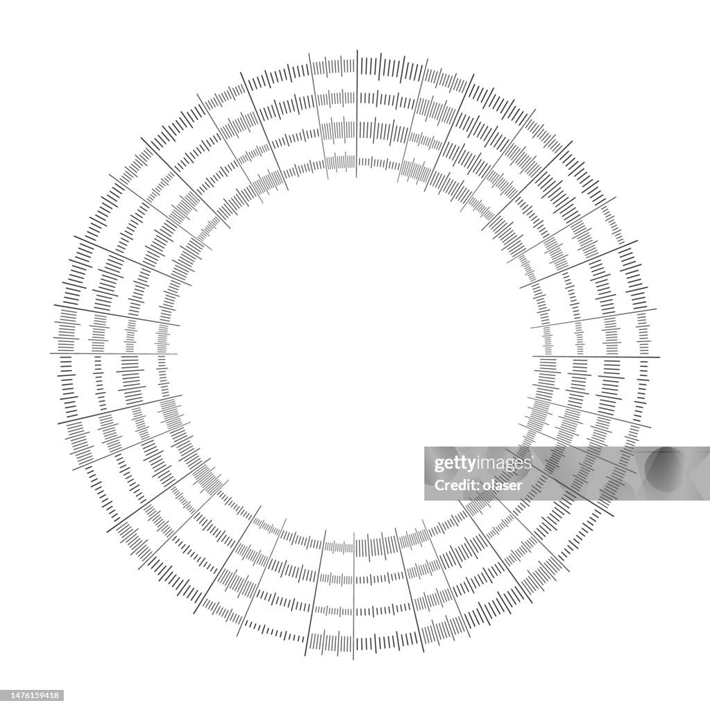 Circular Measure Pattern High-Res Vector Graphic - Getty Images