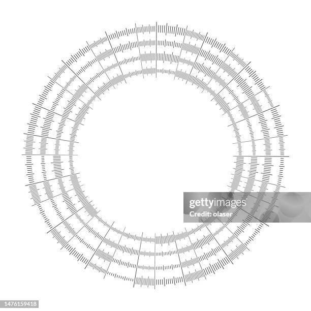 circular measure pattern - building cross section stock illustrations