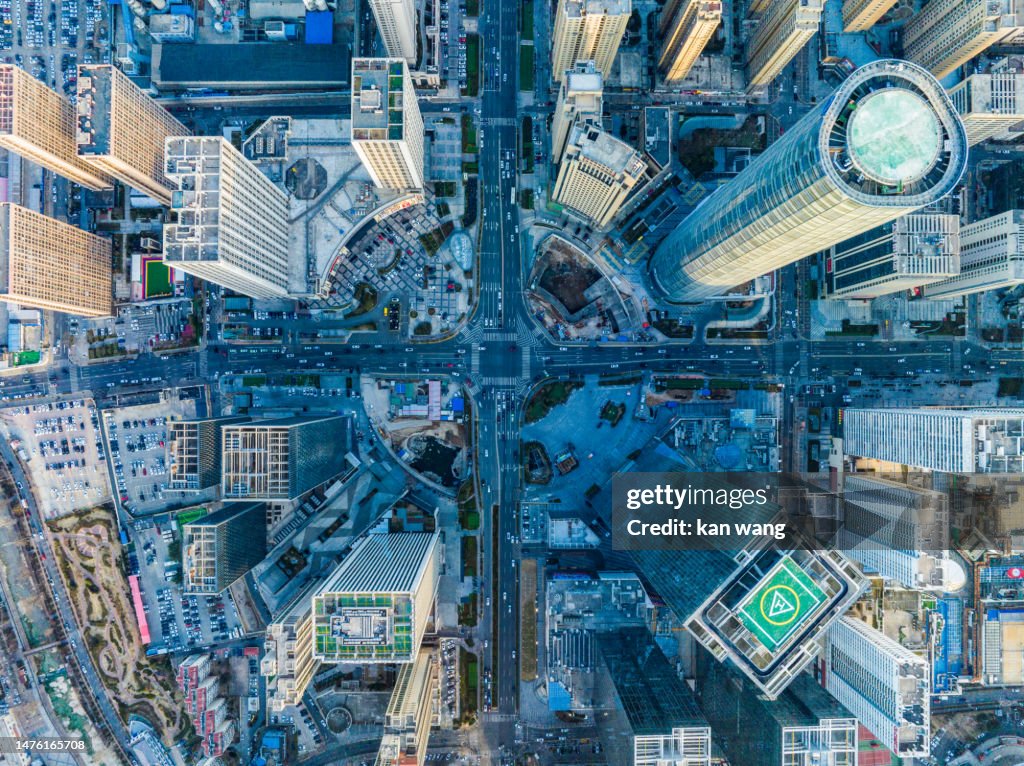 North city skyline of Qingdao, China