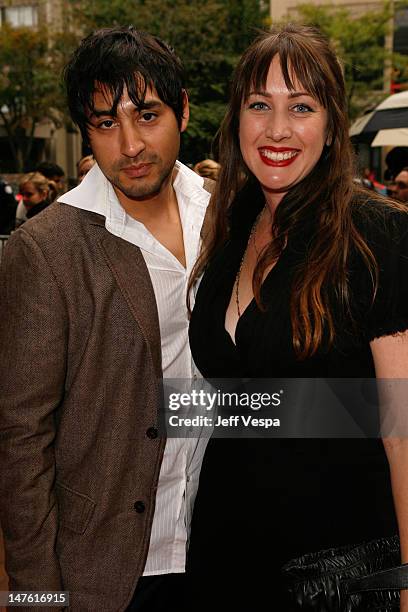 Editor John Gutierrez and Director Adria Petty arrives at the "Paris, Not France" film premiere held at Ryerson Theatre during the 2008 Toronto...