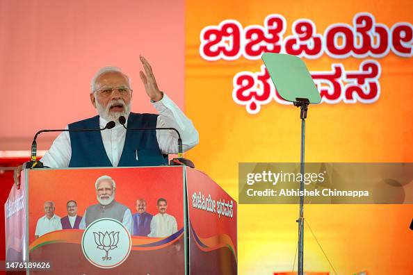 India's PM Modi Addresses Crowds in Poll-Bound Karnataka India's PM Modi Addresses Crowds in Poll-Bound Karnataka