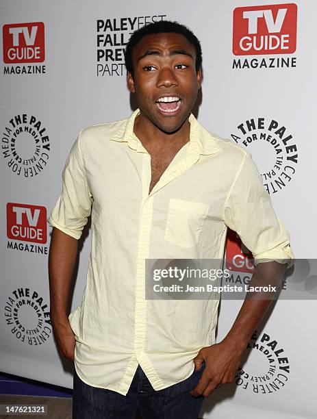 Donald Glover arrives at The PaleyFest & TV Guide Magazine's NBC Fall TV Preview Party at The Paley Center for Media on September 10, 2009 in Beverly...