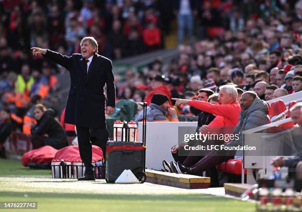 Kenny Daglish at Anfield on March 25, 2023 in Liverpool, England.