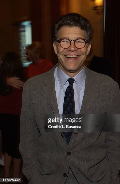 Keynote speaker Al Franken during Arista Records Co-Sponsors Benefit for PENCIL featuring Avril Lavigne and Blu Cantrell at Hammerstein Ballroom in...