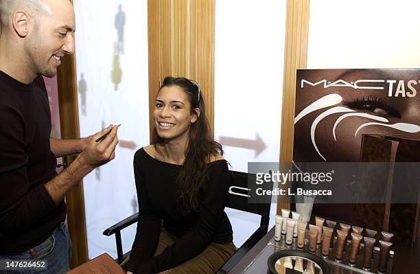 Christine Carlo at MAC Tastease during 2004 Park City - HP Portrait Studio Hosted by Wireimage at Hp Portrait Studio in Park City, Utah, United...