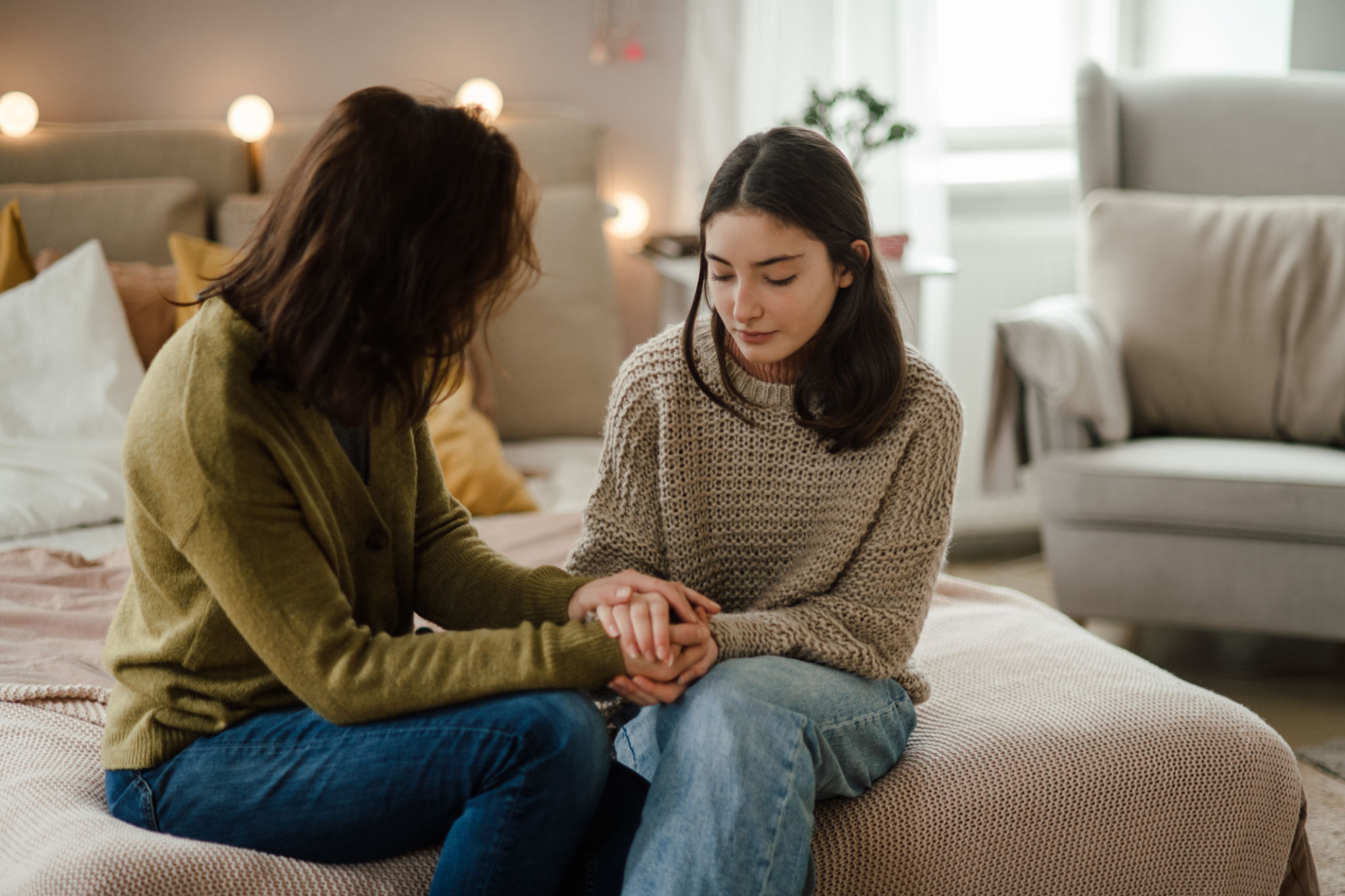 parents talking teen