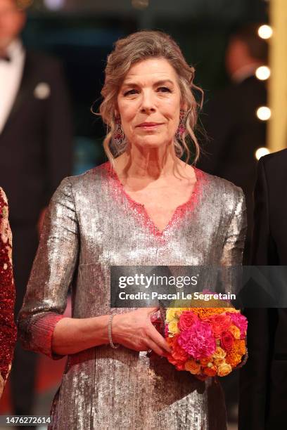 Caroline, Princess of Hanover attend the Rose Ball 2023 on MARCH 25, 2023 in Monaco, Monaco.