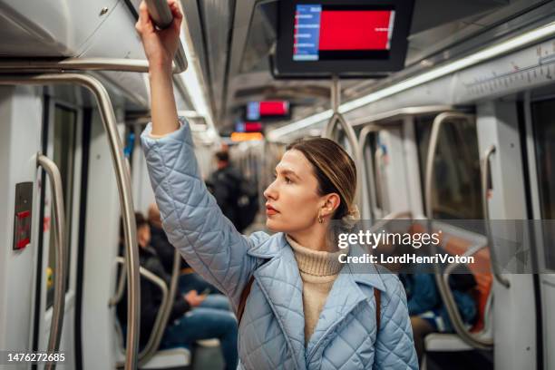 Hand Rails Subway 246 Train Handrail Hand Stock Photos, High-Res Pictures, and Images ...