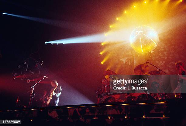 English group Pink Floyd performs in concert, New York, New York, circa July 1984.