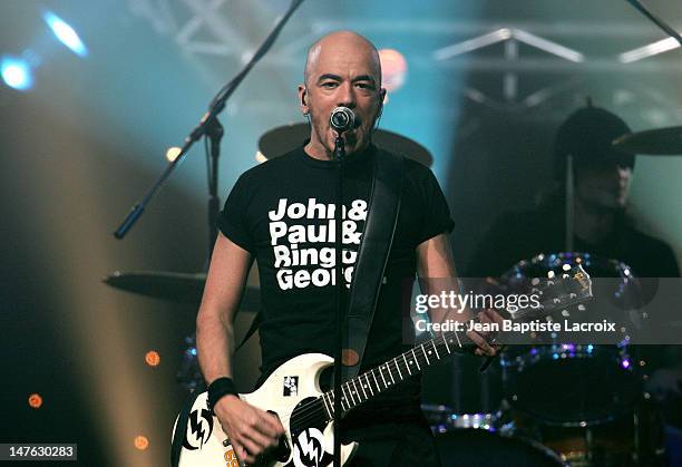 Pascal Obispo during NRJ Music Tour 2004 at Zenith in Paris, France.