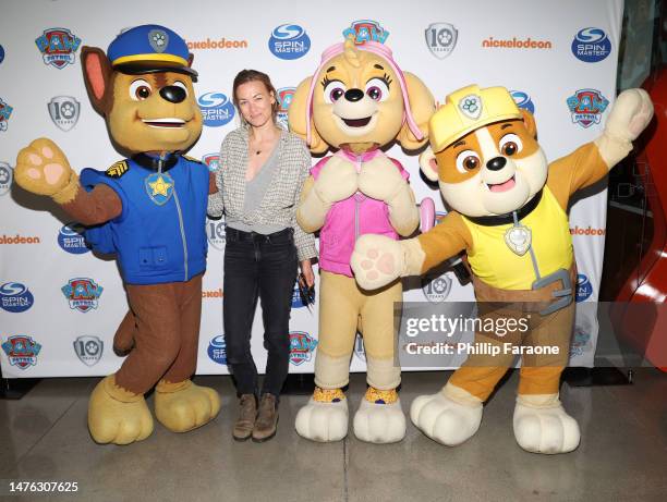 Yvonne Strahovski attends PAW Patrol's 10 year anniversary "ALL PAWS ON DECK" advance screening at Nickelodeon in Burbank at Nickelodeon Animation...