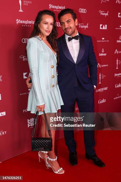 Elyas M'Barek and Jessica M'Barek attend the Spa Awards 2023 at Biohotel Stanglwirt on March 25, 2023 in Going, Austria.