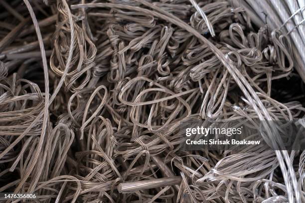 stripped aluminium cables, illustration - lead metal stock pictures, royalty-free photos & images