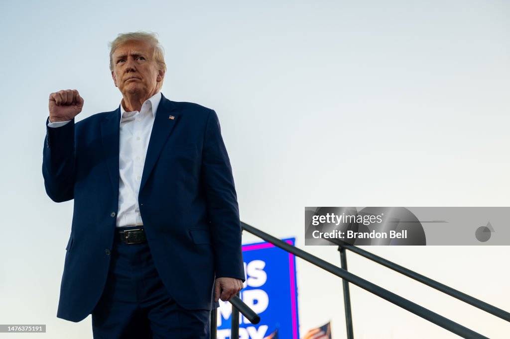 Donald Trump Holds First Rally Of 2024 Presidential Campaign