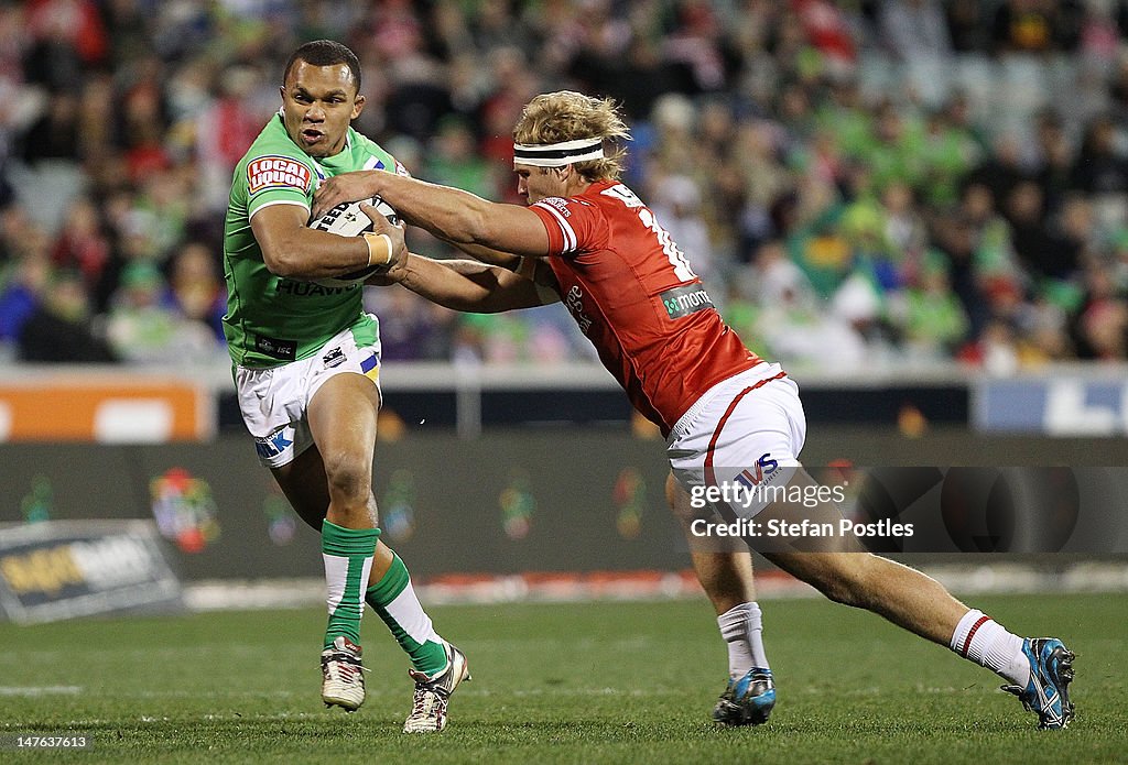 NRL Rd 17 - Raiders v Dragons