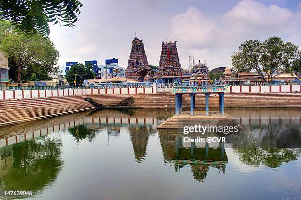 vadapalani murugan temple tank - chennai stock pictures, royalty-free photos & images
