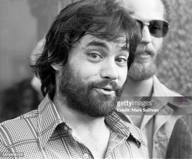 Musician/Singer Lowell George at Frederick's of Hollywood to recieve an award, Hollywood, CA 1976.