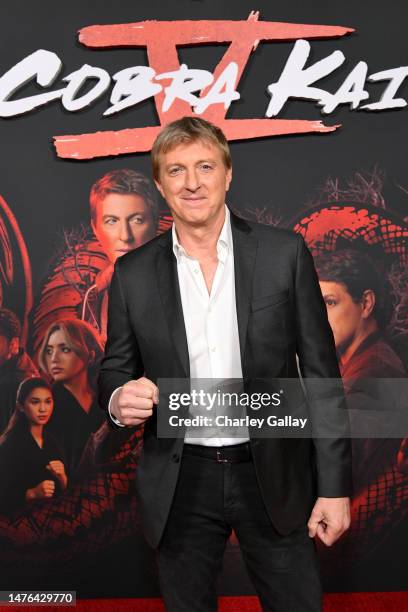 William Zabka attends Netflix's "Cobra Kai" LA Screening at Netflix Tudum Theater on March 25, 2023 in Los Angeles, California.